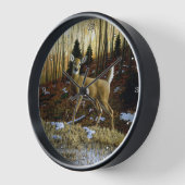 Whitetail Herten Doe in Herfst Bos (Hoek)