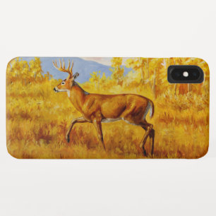 Whitetail Herten in Herfst Aspen Bos iPhone XS Max Hoesje