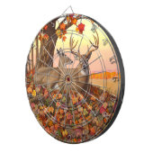 Whitetail Herten in Herfst New England Herfst Kleu Dartbord (Voorkant Rechts)