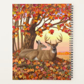 Whitetail Herten in Herfst New England Herfst Kleu Planner (Achterkant)