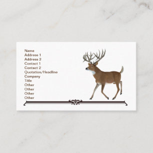 Whitetail Trophy Deer Visitekaartje