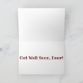 "Whitetail Woods Deer" Carte de Vœux de Bon Rétabl (Intérieur)