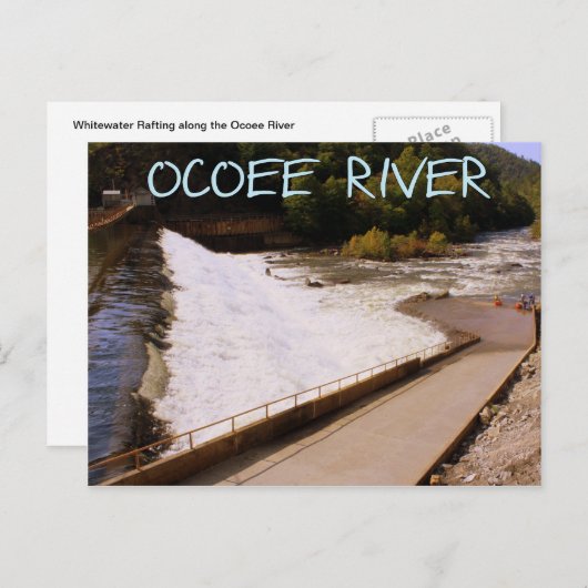 Whitewater bij de rivier de Ocoee Briefkaart (Voorkant / Achterkant)