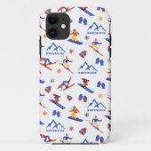 Whitewater British Columbia Ski Snowboard patroon Case-Mate iPhone Case (Achterkant)