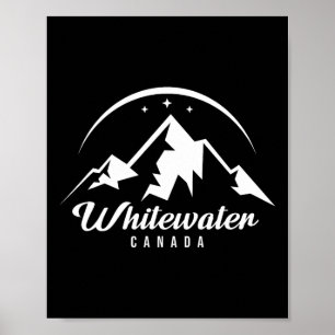 Whitewater Canada Skigebied Snowboarden Poster