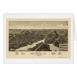 Whitewater, carte panoramique de WI - 1885
