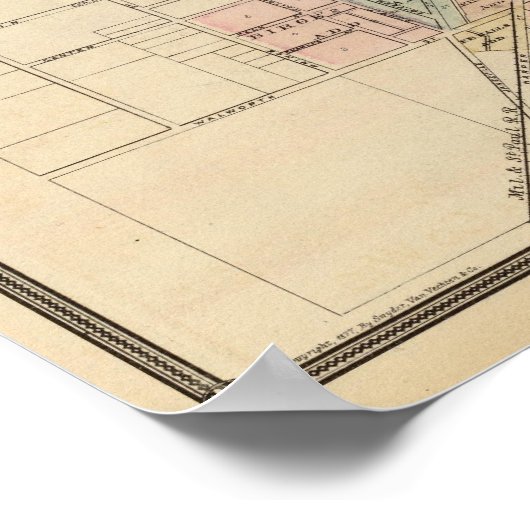 Whitewater, Elkhorn en Genève Poster (Hoek)