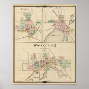 Whitewater, Elkhorn en Genève Poster