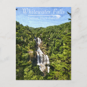 Whitewater Herfsten Cashiers North Carolina Briefkaart