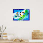 Whitewater Kayak Poster (Keuken)