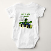 Whitewater Kayak Roll Baby Bodysuit (Achterkant)