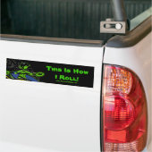Whitewater Kayak Roll Bumpersticker (Op Truck)