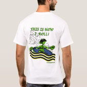 Whitewater Kayak Roll T-shirt (Achterkant)