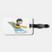 Whitewater Rafting Avontuur met Bang Jongen Bagagelabel (Achterkant horizontaal)