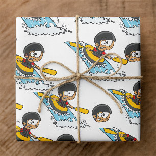 Whitewater Rafting Avontuur met Bang Jongen Cadeaupapier