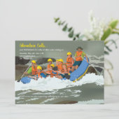 Whitewater Rafting-uitnodigingen Kaart (Staand voorkant)