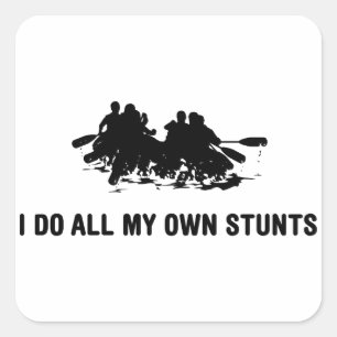 Whitewater Rafting Vierkante Sticker