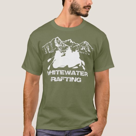 Whitewater River Rafting Adventure Graphic T-shirt (Voorkant)