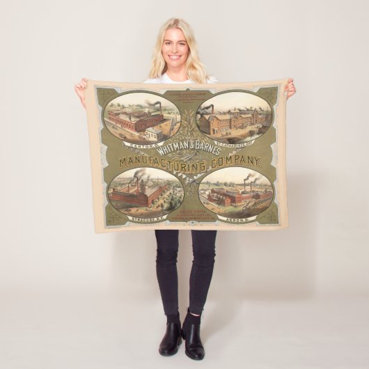 Whitman & Barnes Manufacturing Company. Fleece Deken (In situ)