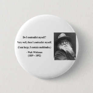 Whitman Quote 6b Ronde Button 5,7 Cm