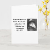 Whitman Quote 7b Kaart (Gele Bloem)