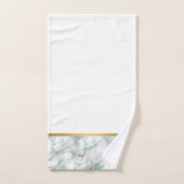 WHITMARBLE GREEN GOLD BATHROOM TOWEL SET BAD HANDDOEK (Handdoek)