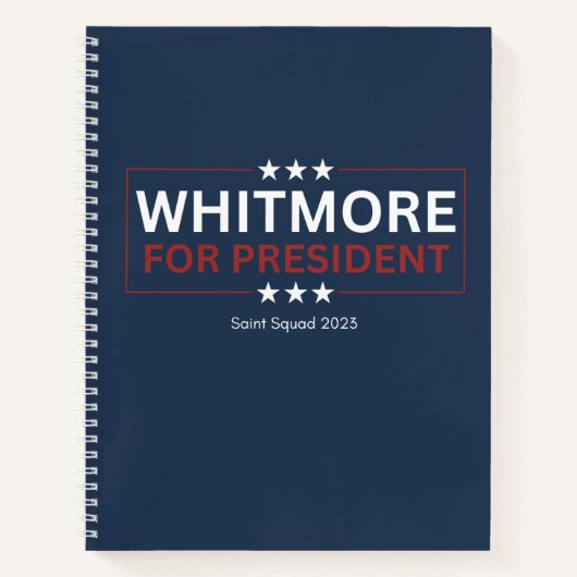 Whitmore pour le Carnet du président (Devant)