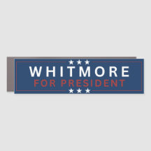 Whitmore voor President Bumper Magnet