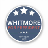 Whitmore voor President Sticker (Voorkant)