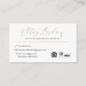 Whitney Borden Visitekaartje (Achterkant)