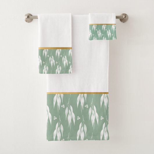 WHITSAGE EUCALYPTUS BATHROOM TOWEL SET BAD HANDDOEK (Insitu)