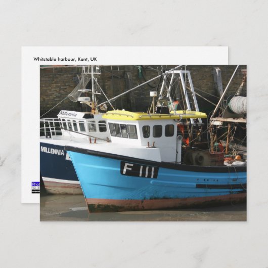 Whitstable harbor, Kent, Verenigd Koninkrijk Briefkaart (Voorkant / Achterkant)