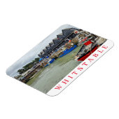 Whitstable harbour-uitzicht magneet (Linkerzijde)