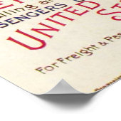 WHITSTAR LINE OCEAN MAIL STEAMER POSTER (Hoek)