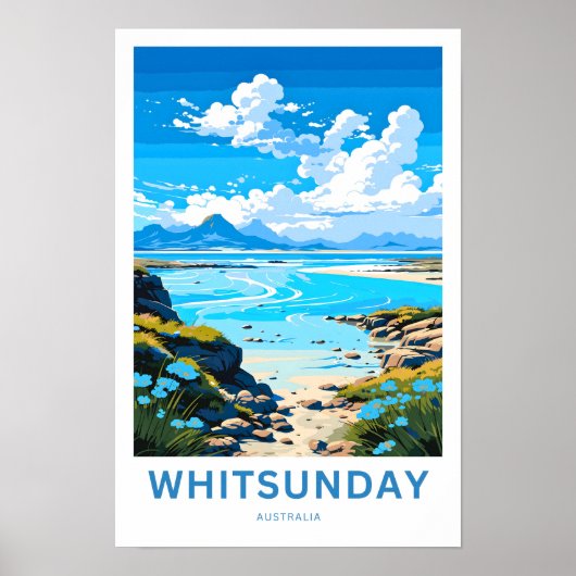 Whitsunday Australia Reisprint Poster (Voorkant)