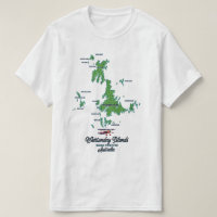 Whitsunday-eilanden Australië kaart poster