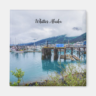 Whittier Alaska Harbor Square Magnet Magneet