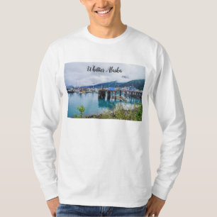 Whittier Alaska Harbour Mannen Long Meve Shirt