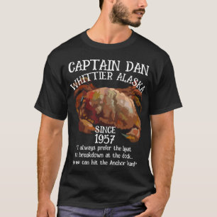 Whittier Alaska Kapitein Dan Het Anker T-shirt