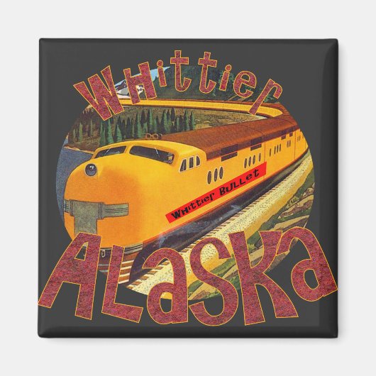 Whittier Bullet Train 260 km per uur Magneet (Voorkant)