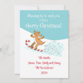 Whizzing By - Kaart met kerst (Voorkant)