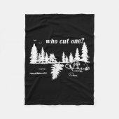 Who Cut One_ Funny Design  Fleece Deken (Voorkant)