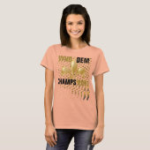 Who dem champs 2010/Black gold harten/Fleur de Lis T-shirt (Voorkant volledig)