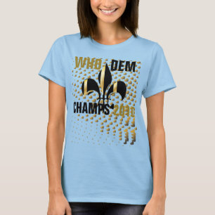Who dem champs 2010/Black gold harten/Fleur de Lis T-shirt