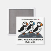 Who Has a Blue Beak? – Puffin Learning Magnet (Recto/Verso)