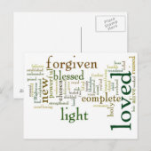 Who I am Christ Light Colors Briefkaart (Voorkant / Achterkant)