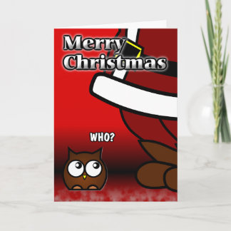 Who? Kerstkaart Feestdagen Kaart