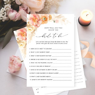 Who Knows The Bride Best Floral Vrijgezellenfeest