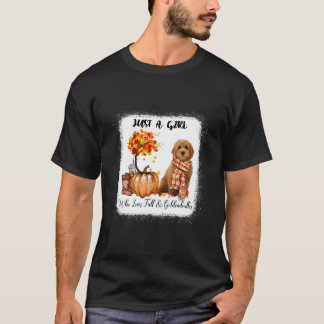 Who Loves Fall And Goldendoodles T-shirt
