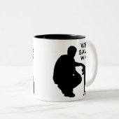 Who saved who mug black print (Devant droit)